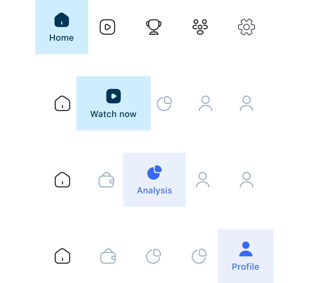 Navigation exploration mockup version one