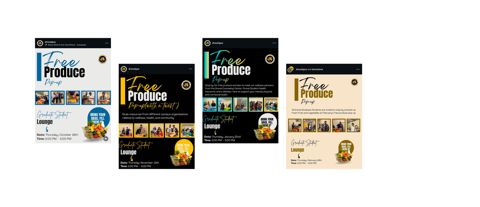 Free produce event template