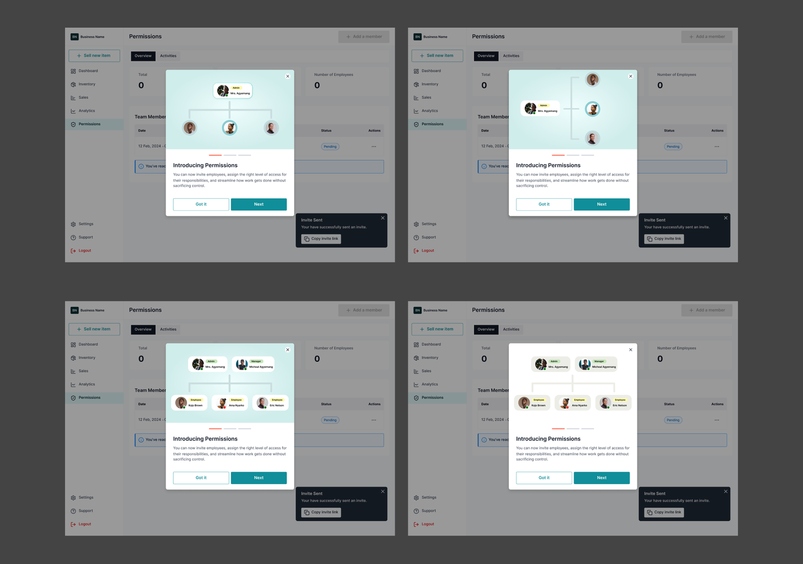 Vendorlope permissions feature announcement explorations